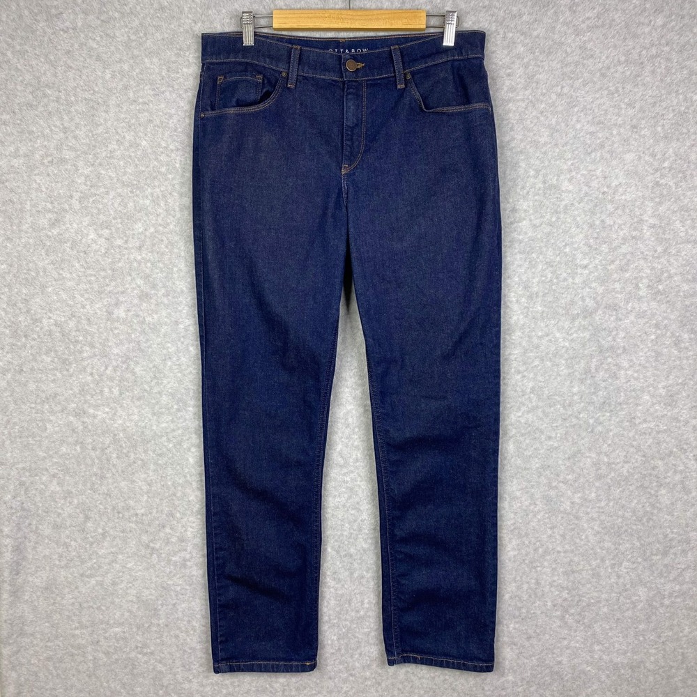 Mott & Bow Jeans Womens 32x30 (33x29) Blue Slim Boyfriend Ludlow Stretch Denim